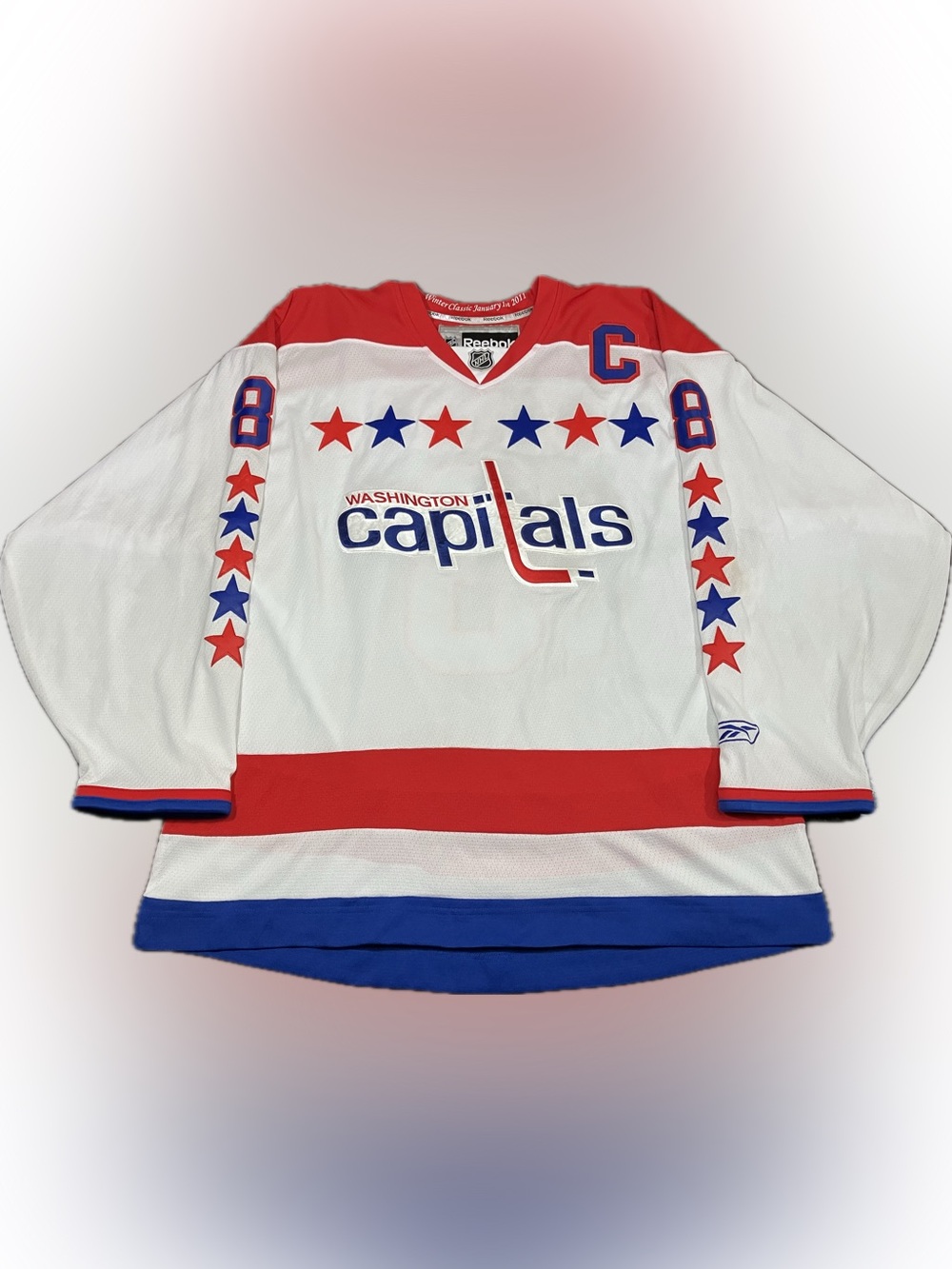 Washington Capitals Alex Ovechkin 2011 Winter Classic Reebok NHL Hockey Jersey